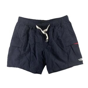 The North Face Swim Shorts Mens XL Blue Trunks Elastic Waist Lined Cargo Pockets